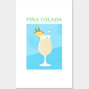 Pina Colada Cocktail Posters and Art